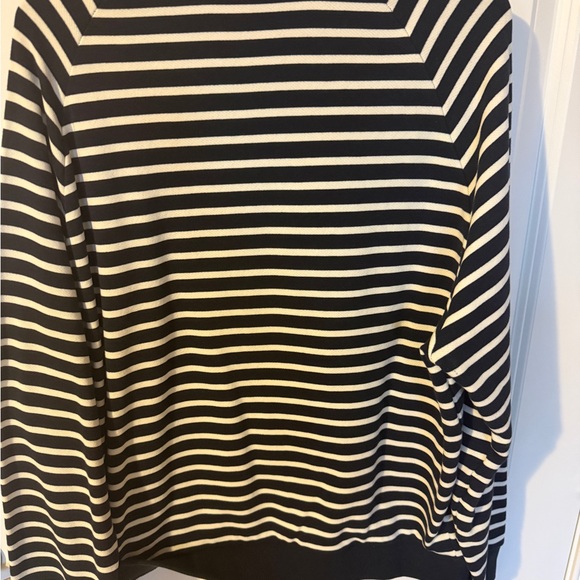 Tory Burch French Terry Striped Crew - Picture 2 of 7